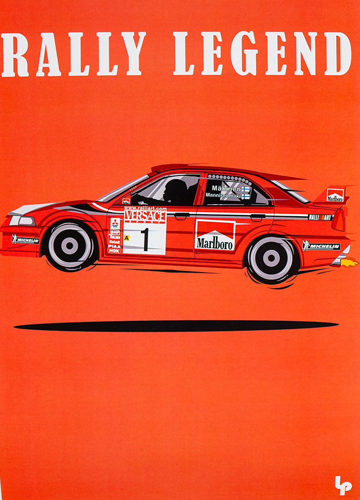 LPWA082. RALLY MITSUBISHI POSTER