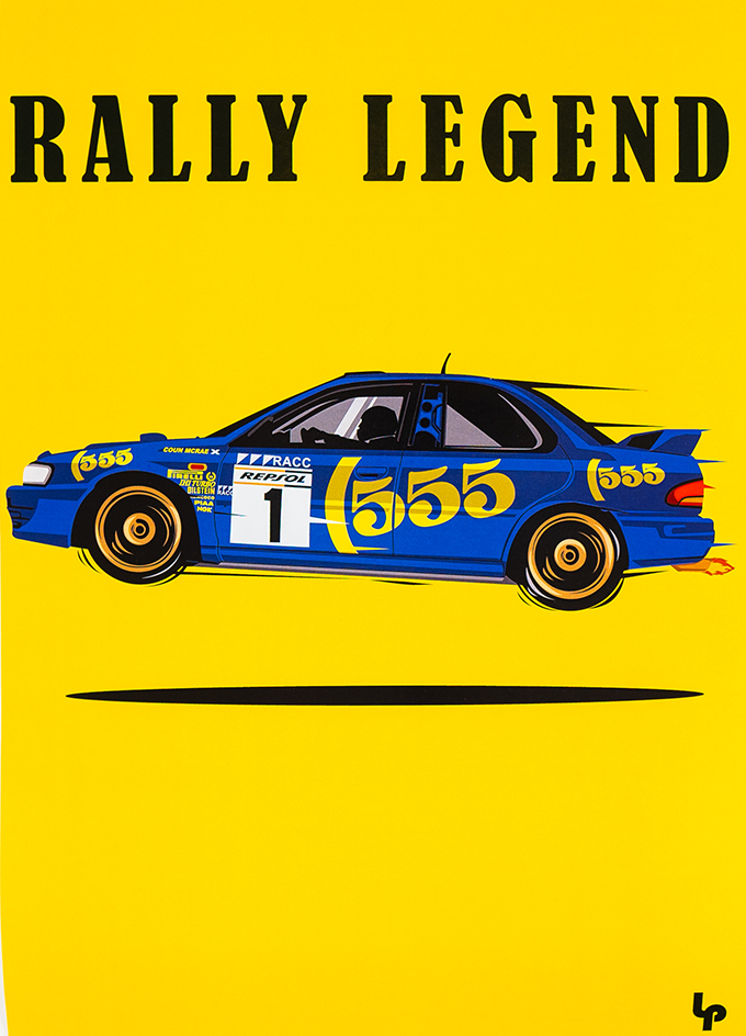 LPWA080. RALLY SUBARU POSTER